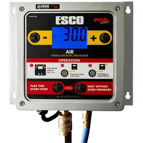 Gonfleur num&eacute;rique mural en aluminium pour pneus Seaboard Timber Mart