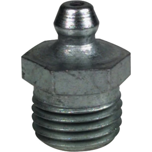 Straight Extra-Short Grease Fitting, Steel, 0.25 NPT Thread Seaboard Timber Mart