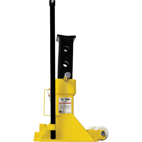 EZ-Wheel Jack Stand, Locking Pin, 22 Tons Capacity, 13-1/2" - 20" H Seaboard Timber Mart