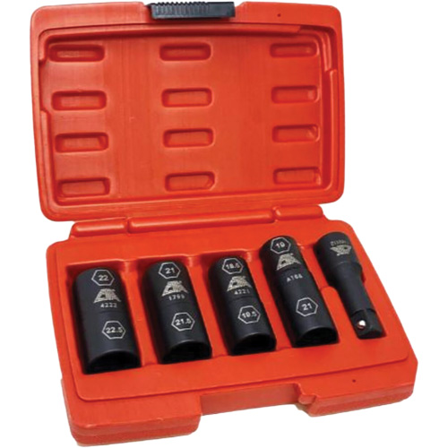 Flip Socket Kit, 5 Pieces, 1/2" Drive Size Seaboard Timber Mart