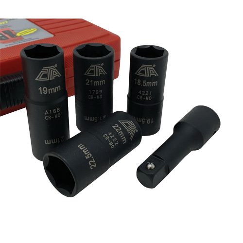 Flip Socket Kit, 5 Pieces, 1/2" Drive Size Seaboard Timber Mart