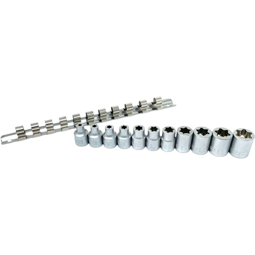 Flat-Cut E-"Star" Socket Set, 11 Pieces, 3/8" Drive Size Seaboard Timber Mart