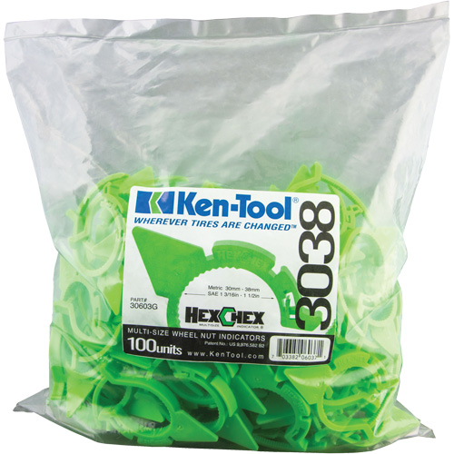 HexChex Multi-Size Loose Wheel Nut Indicator Seaboard Timber Mart