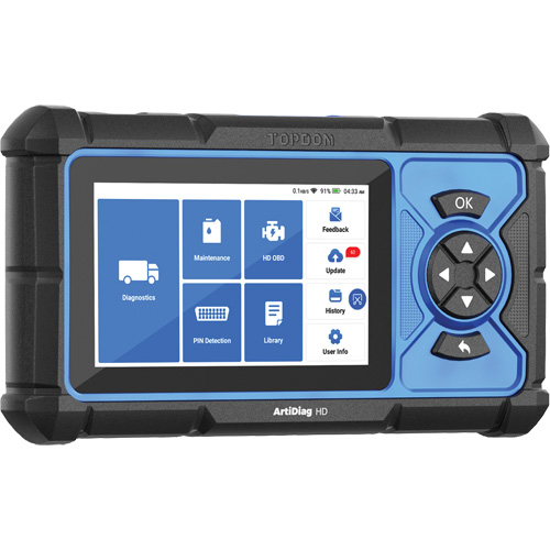 Outil de diagnostic robuste 5" ArtiDiag HD avec fonctions d'entretien Seaboard Timber Mart
