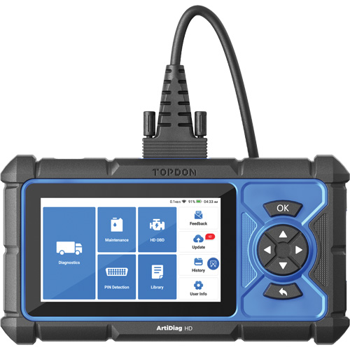 Outil de diagnostic robuste 5" ArtiDiag HD avec fonctions d'entretien Seaboard Timber Mart