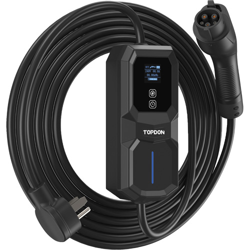 Fiche NEMA 6-50 portable PulseQ AC, 32 A, Niveau 2 CA, Connecteur Type 1 (SAE J1772) Seaboard Timber Mart