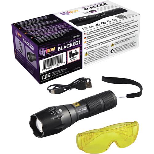 UView&reg; Phazer BLACK 395 Rechargeable UV Leak Detection Light Seaboard Timber Mart
