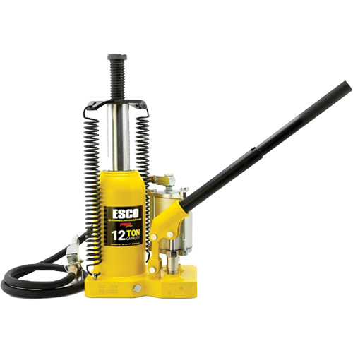 Cric-bouteille de s&eacute;rie Pro, 12 tonne(s), Air comprim&eacute;/hydraulique, 18-1/2" Hauteur &eacute;lev&eacute;e Seaboard Timber Mart