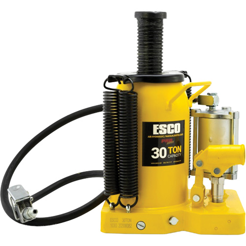 Pro Series  Bottle Jack, 30 tons, Air Hydraulic, 20" Raised Height Seaboard Timber Mart