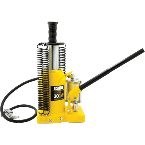Pro Series  Bottle Jack, 30 tons, Air Hydraulic, 20" Raised Height Seaboard Timber Mart