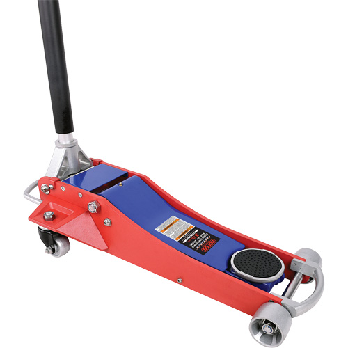 Lightweight Floor Jack, 3 Ton(s) Capacity, 3" Lowered, 19-3/4" Raised, Manual Hydraulic Seaboard Timber Mart