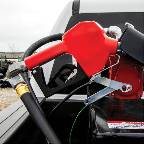 Red Automatic Gasoline Spout Nozzle Seaboard Timber Mart