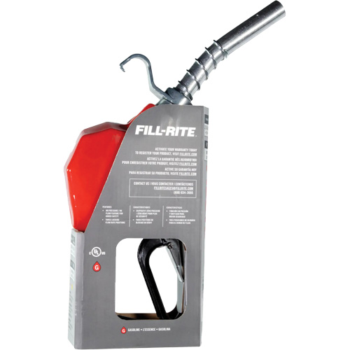 Red Automatic Gasoline Spout Nozzle Seaboard Timber Mart