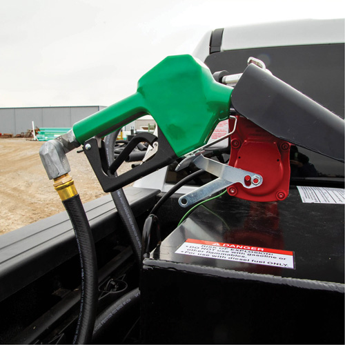 Green Automatic Gasoline Spout Nozzle Seaboard Timber Mart