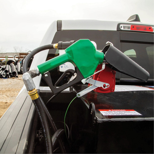 Green Automatic Gasoline Spout Nozzle Seaboard Timber Mart