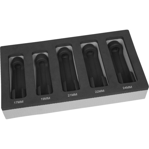 5-Piece Line Socket Set with Foam Tray Seaboard Timber Mart