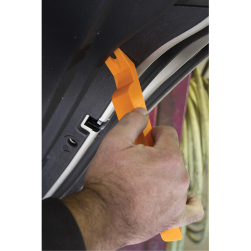 Jeu d'assortiment de 5 cales en nylon orange fluo Seaboard Timber Mart