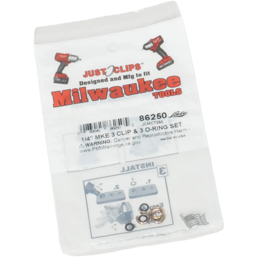 1/4" Clips & O-Rings Set for Milwaukee Seaboard Timber Mart
