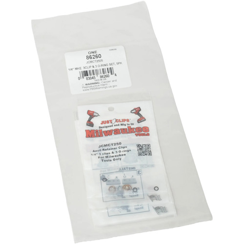 Jeu de clips et joints toriques de 1/4 po pour Milwaukee - en vrac Seaboard Timber Mart