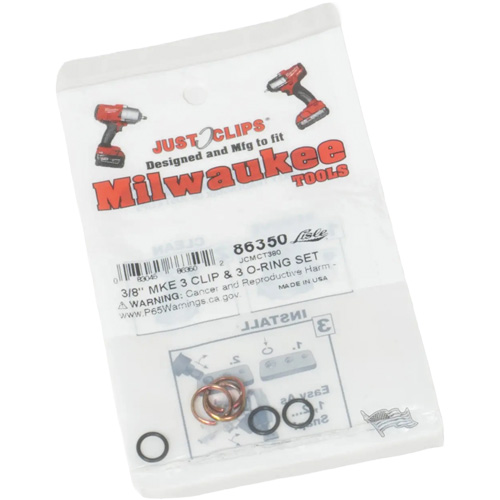 Jeu de clips et joints toriques de 3/8 po pour Milwaukee Seaboard Timber Mart