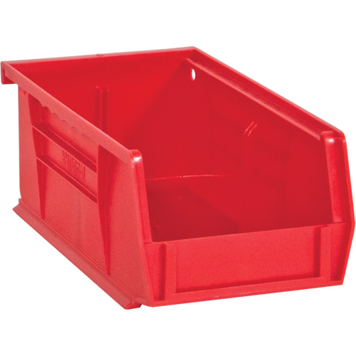 Hook-On Bins, 4" W x 3" H x 7" D, Red, 10 lbs. Capacity Seaboard Timber Mart