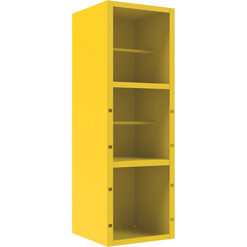 Spill Control Cabinet, 1 Shelves, 72" H x 24" W x 24" D, Steel, Yellow Seaboard Timber Mart