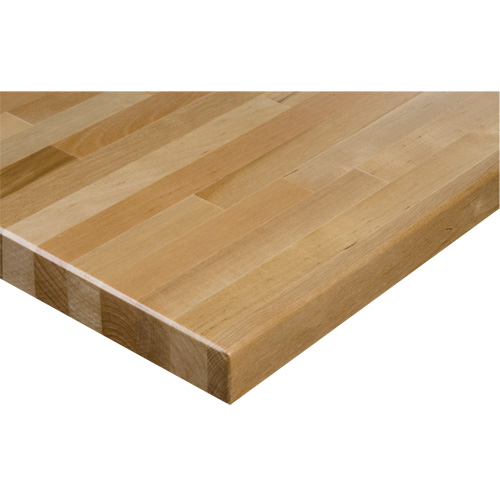 Dessus d'&eacute;tabli en bois dur, 72" la x 24" p, Bordure Carr&eacute;e, &eacute;paisseur 1-1/4" Seaboard Timber Mart