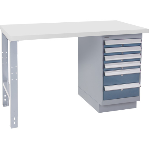 Industrial Duty Workbench, 30" W x 72" D x 34" H, 1000 lbs. Capacity Seaboard Timber Mart