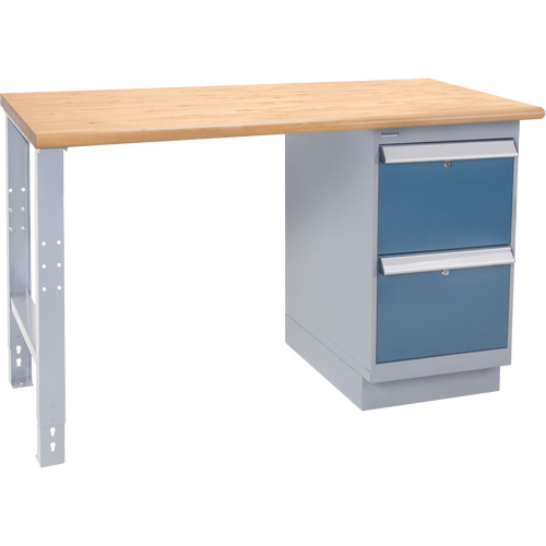 Industrial-Duty Workbench, Door w/ Drawer Combination, 1000 lbs Cap., 60" W x 36" D, 34" H Seaboard Timber Mart