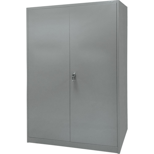 Storage Cabinet, Steel, 4 Shelves, 78" H x 48" W x 24" D, Grey Seaboard Timber Mart