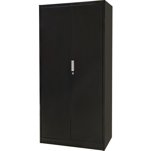 Armoire de rangement combin&eacute;e, 36" la x 18" p x 72" h, Noir Seaboard Timber Mart