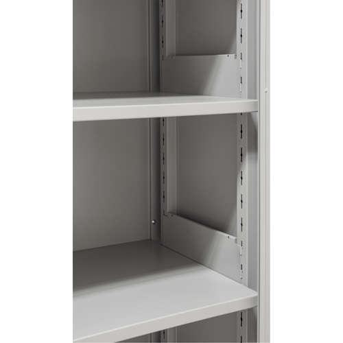 Armoires de rangement Hi-Boy, Acier, 4 Tablettes, 72" h x 36" la x 18" P, Gris Seaboard Timber Mart