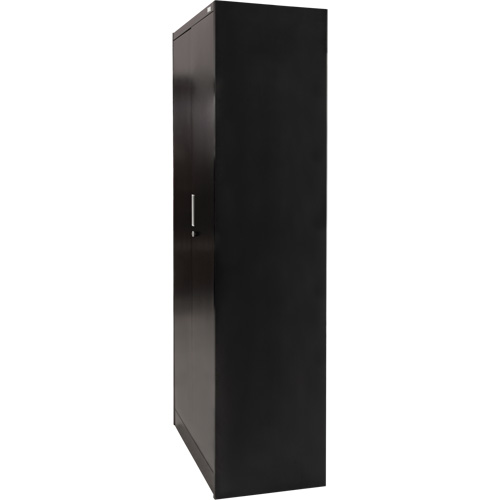 Armoire de rangement Hi-Boy, Acier, 4 Tablettes, 72" h x 36" la x 18" P, Noir Seaboard Timber Mart