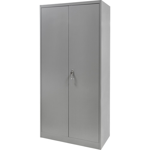 Armoire garde-robe, Acier, 36" la x 18" p x 72" h, Gris Seaboard Timber Mart