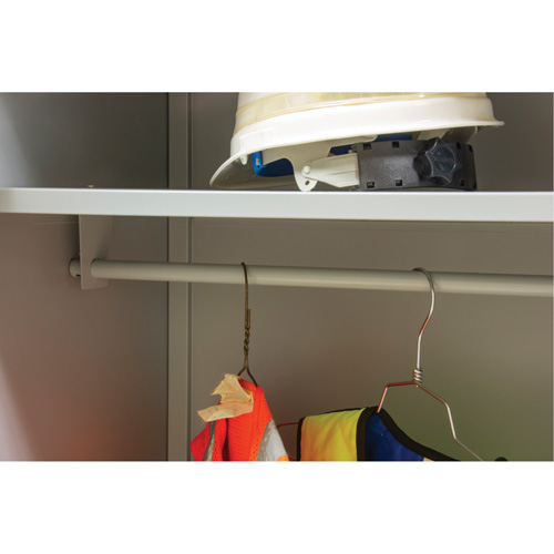 Armoire garde-robe, Acier, 36" la x 18" p x 72" h, Gris Seaboard Timber Mart