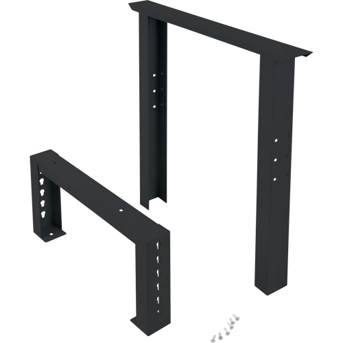 Pattes d'&eacute;tabli pour service industriel, Acier, 24" p x 34" h, Simple Seaboard Timber Mart