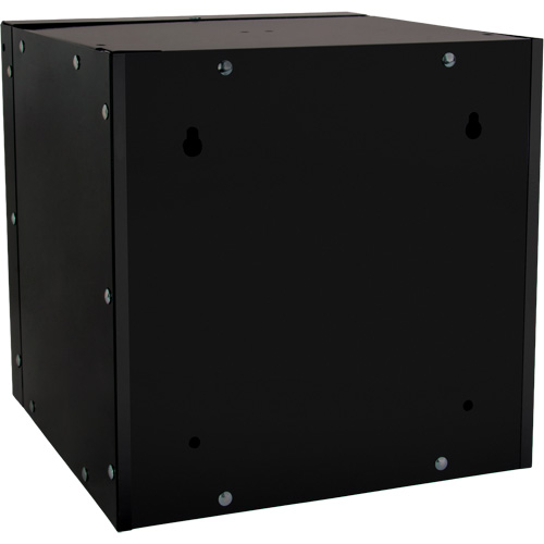 Stackable Cube Locker, 12" x 12" x 12", Steel, Black, Knocked Down Seaboard Timber Mart