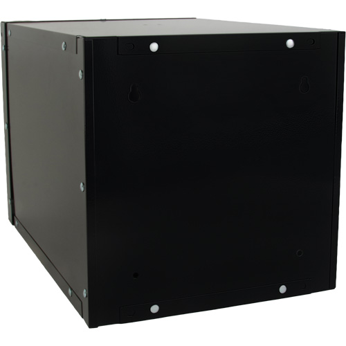 Casier cubique empilable, 12" x 18" x 12", Acier, Noir, D&eacute;mont&eacute; Seaboard Timber Mart