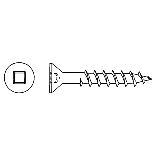 Flat Head Wood Screws, #6 x 7/8" L, Zinc Plated Seaboard Timber Mart