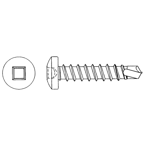 Self Drill Pan Head Screws, #10 x 3/4" L, Zinc Plated Seaboard Timber Mart