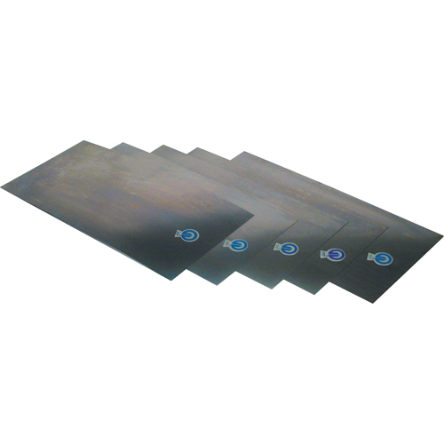 Rouleaux & feuilles de cales minces, &eacute;paisseur de 0,02", Acier Seaboard Timber Mart