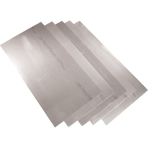 Rouleaux & feuilles de cales minces, &eacute;paisseur de 0,01", Acier Seaboard Timber Mart