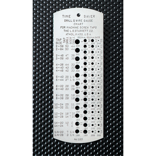 "Time Saver" Tap & Drill Gauges - Hardened Seaboard Timber Mart
