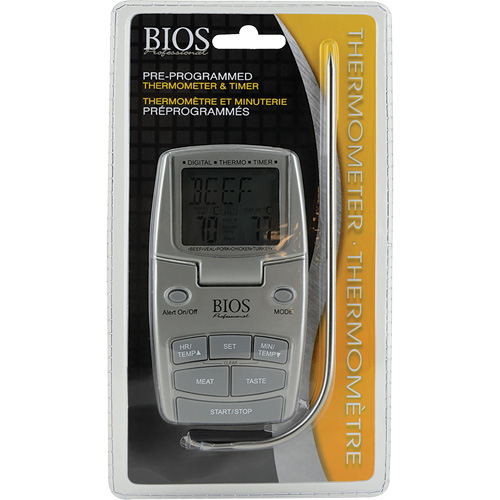Meat Thermometer, Contact, Digital, 14-392°F (10-200°C) Seaboard Timber Mart