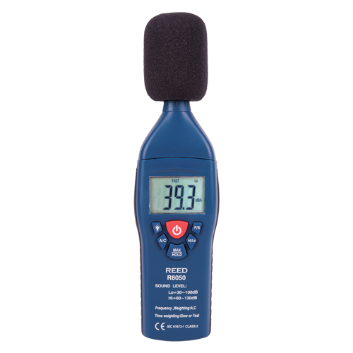 Sound Level Meter with ISO Certificate, 30 - 100 dB/60 - 135 dB Measuring Range Seaboard Timber Mart