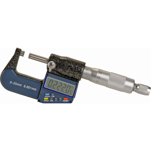 Electronic Digital Micrometer, 0 - 1" (0 - 25 mm) Range, 0.00005" (0.00127 mm) Resolution Seaboard Timber Mart