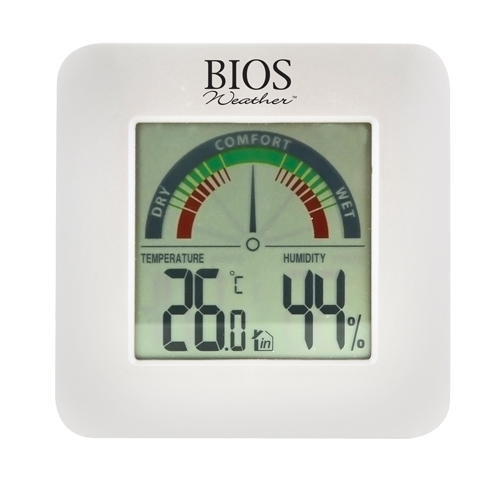 Indoor Hygrometers with BIOS Comfort Scale, Contact, Digital, -58-158°F (-50-70°C) Seaboard Timber Mart