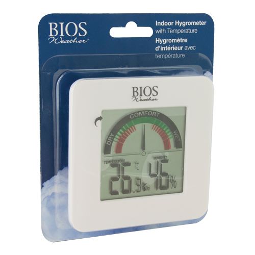 Indoor Hygrometers with BIOS Comfort Scale, Contact, Digital, -58-158°F (-50-70°C) Seaboard Timber Mart