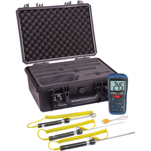 Thermocouple Thermometer Kit, Contact, Digital, -58-2000°F (-50-1300°C) Seaboard Timber Mart