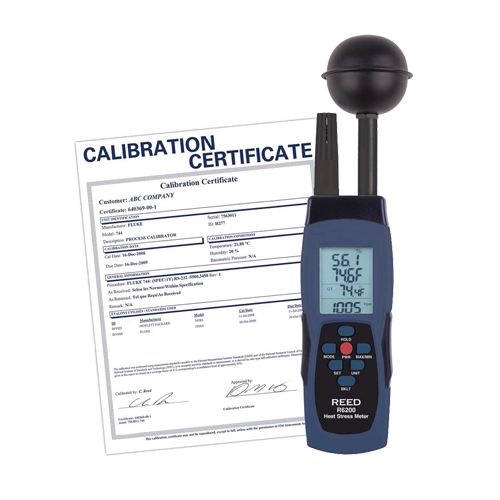 Compteur de contrainte thermique au thermom&egrave;tre-globe mouill&eacute; (WBGT) (comprend certificat ISO) Seaboard Timber Mart